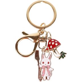 سلسلة مفاتيح أرنب brvayirl، سلسلة مفاتيح الفطر، أفكار هدايا عيد ميلاد للشباب، مع تغليف الهدايا in Kuwait