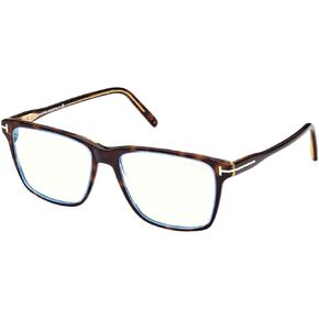 Eyeglasses Tom Ford FT 5817 -B 055 Shiny Bilayer Transp Blue & Classic Havana," in Saudi Arabia