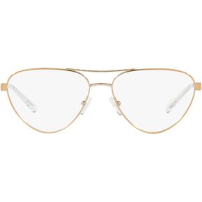 A|X Armani Exchange Women's AX1051 Pilot Prescription Eyewear Frames, Shiny Rose Gold/Demo Lens, 55 mm in Saudi Arabia