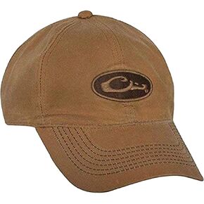 Drake Waterfowl Men's 8oz Waxed Canvas Mid-Profile Logo Cap