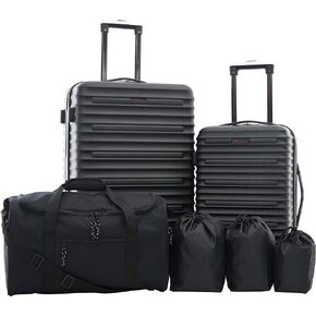 Travelers Club Orion Luggage and Travel Accessories, Grey, 6-Piece Set in Kuwait