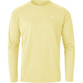 Rdruko Men's Rash Guard Long Sleeve UPF 50+ Sun Protection Quick Dry Swim Hiking Athletic Shirts