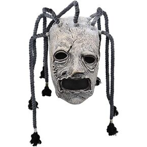 ZHANMAUU Mask Halloween Mask With Long Hair Braid,Scary Knot Rope Mask Full Face Latex Mask Halloween Cosplay CostumeProps in Saudi Arabia