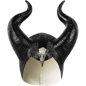 Maleficent Movie Cosplay mask Deluxe Black Horn Helmet Halloween in Saudi Arabia