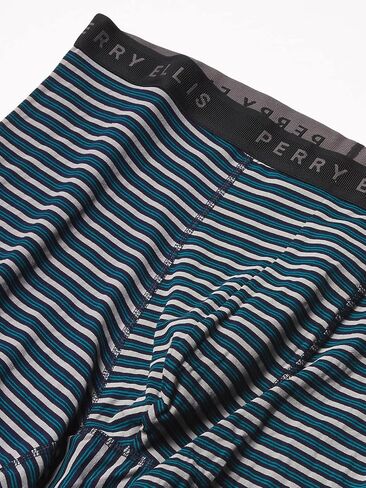 Perry Ellis Men's Cotton Stretch Boxer Briefs, Tagless, No Roll Waistband, 5 Pack in Kuwait