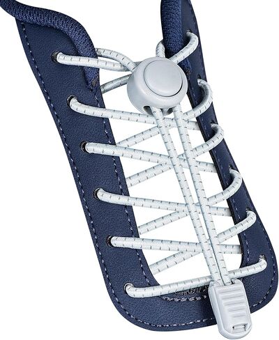 No Tie Shoelaces - Tieless Elastic Shoe Laces - Strong Lock Shoelaces for Sneakers - One Size Fits All for Adults and Kids in Saudi Arabia