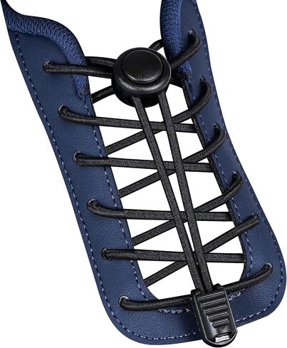No Tie Shoelaces - Tieless Elastic Shoe Laces - Strong Lock Shoelaces for Sneakers - One Size Fits All for Adults and Kids in Saudi Arabia