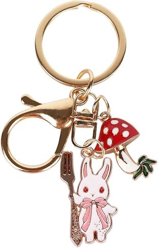 سلسلة مفاتيح أرنب brvayirl، سلسلة مفاتيح الفطر، أفكار هدايا عيد ميلاد للشباب، مع تغليف الهدايا in Kuwait