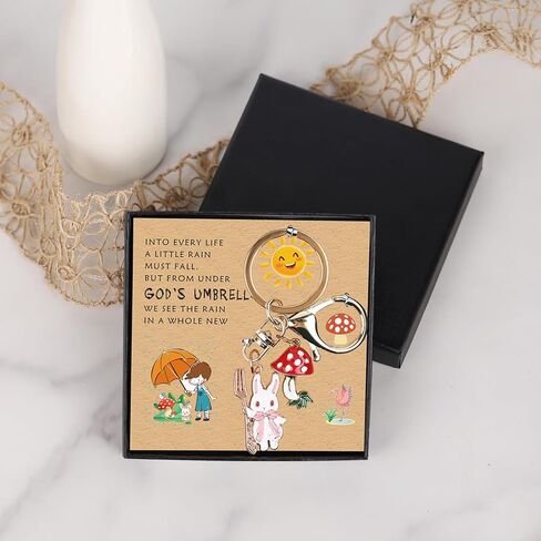 سلسلة مفاتيح أرنب brvayirl، سلسلة مفاتيح الفطر، أفكار هدايا عيد ميلاد للشباب، مع تغليف الهدايا in Kuwait