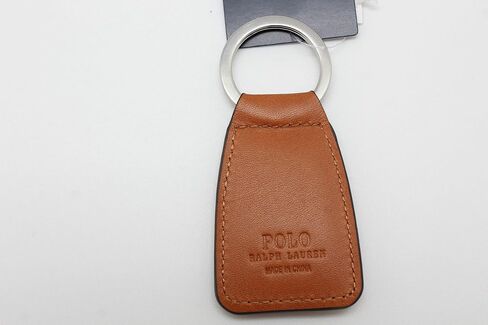 Polo Ralph Lauren Multi-Color Big Pony Key Chain Fob Leather Tan in Saudi Arabia