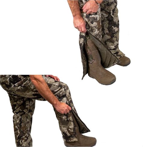 HOT SHOT Men’s Insulated Camo Bib, Ultra-Quiet Adjustable Overalls, Cold Weather Hunting Coveralls for Men in Saudi Arabia
