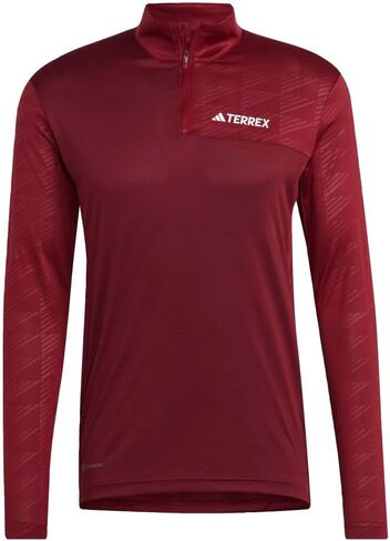 adidas Men's Terrex Multi Half-Zip Long Sleeve T-Shirt in Saudi Arabia
