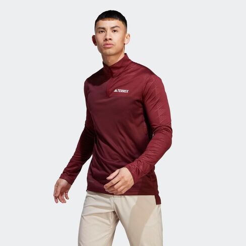 adidas Men's Terrex Multi Half-Zip Long Sleeve T-Shirt in Saudi Arabia