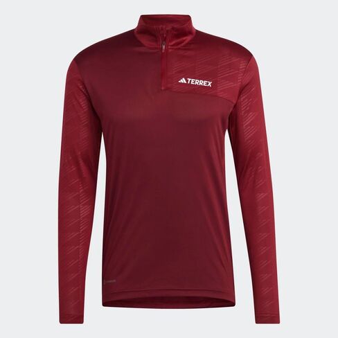 adidas Men's Terrex Multi Half-Zip Long Sleeve T-Shirt in Saudi Arabia
