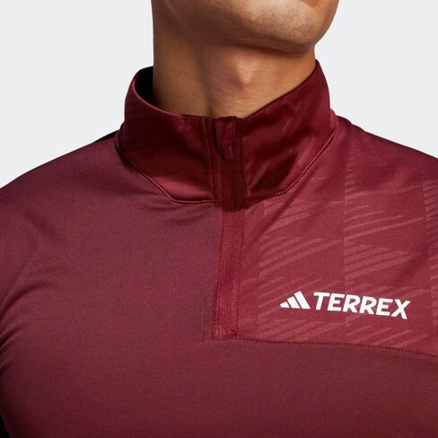 adidas Men's Terrex Multi Half-Zip Long Sleeve T-Shirt in Saudi Arabia