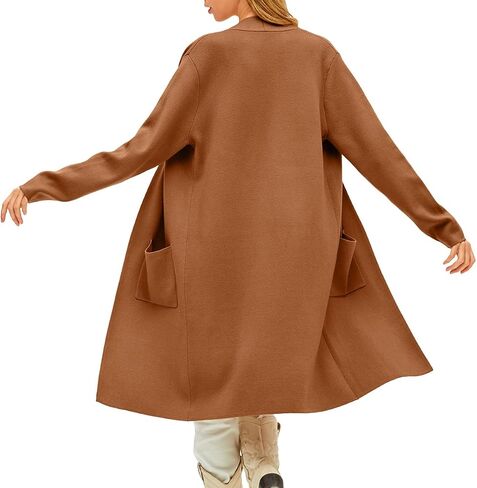 LILLUSORY Women's Long Oversized Cardigan Sweaters Lightweight Fall Coatigan Jacket Trendy 2023 Knit Winter Coats in Saudi Arabia