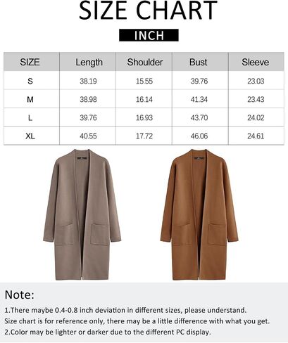 LILLUSORY Women's Long Oversized Cardigan Sweaters Lightweight Fall Coatigan Jacket Trendy 2023 Knit Winter Coats in Saudi Arabia
