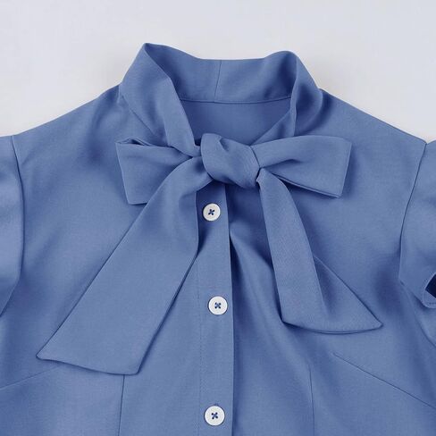 فستان كوكتيل نسائي ذو طية صدر السترة عتيق على شكل حرف v 50s 60s بأزرار حتى 1950s Rockabilly حفلة موسيقية ميدي فستان سهرة مع جيوب in Kuwait