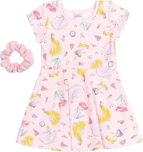 Disney Girls' Skater Dress and Scrunchie Set for Baby & Kids in Saudi Arabia