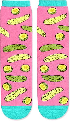 جوارب sockfun المرحة المخللة على شكل دونات الفشار والآيس كريم للنساء والفتيات المراهقات، هدايا مبتكرة على شكل دونات مخلل، إذا كنت تستطيع قراءة هذا in Kuwait
