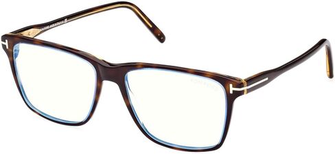 Eyeglasses Tom Ford FT 5817 -B 055 Shiny Bilayer Transp Blue & Classic Havana," in Saudi Arabia