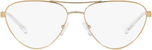 A|X Armani Exchange Women's AX1051 Pilot Prescription Eyewear Frames, Shiny Rose Gold/Demo Lens, 55 mm in Saudi Arabia