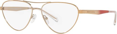 A|X Armani Exchange Women's AX1051 Pilot Prescription Eyewear Frames, Shiny Rose Gold/Demo Lens, 55 mm in Saudi Arabia