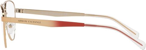 A|X Armani Exchange Women's AX1051 Pilot Prescription Eyewear Frames, Shiny Rose Gold/Demo Lens, 55 mm in Saudi Arabia