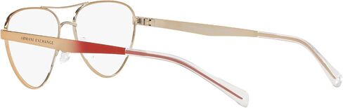 A|X Armani Exchange Women's AX1051 Pilot Prescription Eyewear Frames, Shiny Rose Gold/Demo Lens, 55 mm in Saudi Arabia