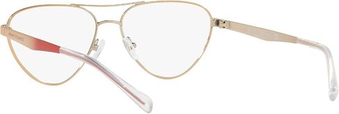 A|X Armani Exchange Women's AX1051 Pilot Prescription Eyewear Frames, Shiny Rose Gold/Demo Lens, 55 mm in Saudi Arabia