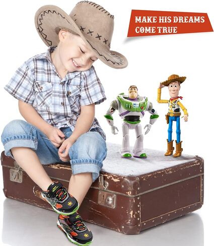 Disney Pixar Toy Story 4 Boys Lighted Athletic Sneaker, Gray/Multi (Toddler/Little Kid) in Saudi Arabia