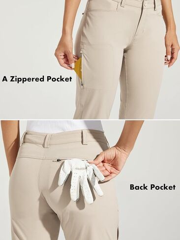 Willit Women's Golf Pants Stretch Hiking Pants Quick Dry Lightweight Outdoor Casual Pants with Pockets Water Resistant in Kuwait