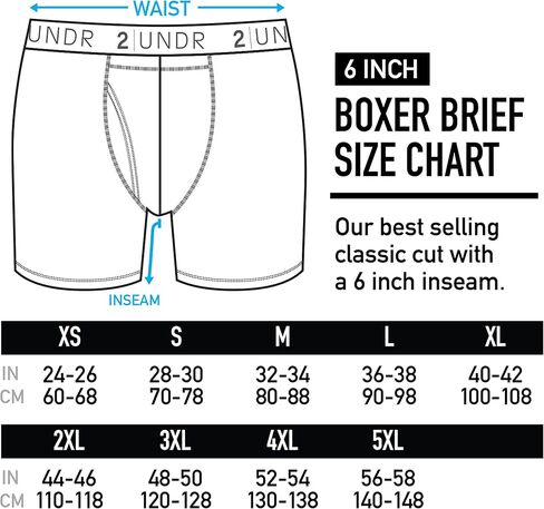 ملابس داخلية بوكسر رجالي Power Shift مقاس 6 بوصات من 2UNDR in Kuwait