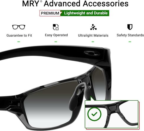 وسادات أنف بديلة من Mryok لنظارة شمسية Oakley Split Shot OO9416/Split Time/Crossrange/Crossrange R/XL - خيارات in Kuwait