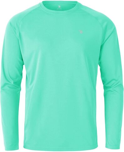 Rdruko Men's Rash Guard Long Sleeve UPF 50+ Sun Protection Quick Dry Swim Hiking Athletic Shirts in Kuwait