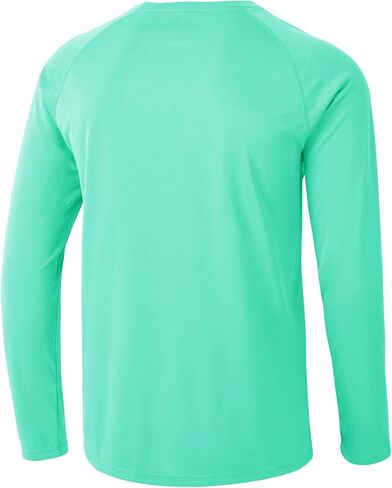 Rdruko Men's Rash Guard Long Sleeve UPF 50+ Sun Protection Quick Dry Swim Hiking Athletic Shirts in Kuwait