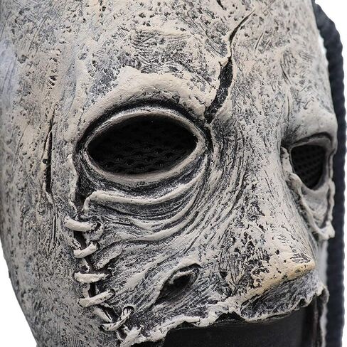 ZHANMAUU Mask Halloween Mask With Long Hair Braid,Scary Knot Rope Mask Full Face Latex Mask Halloween Cosplay CostumeProps in Saudi Arabia