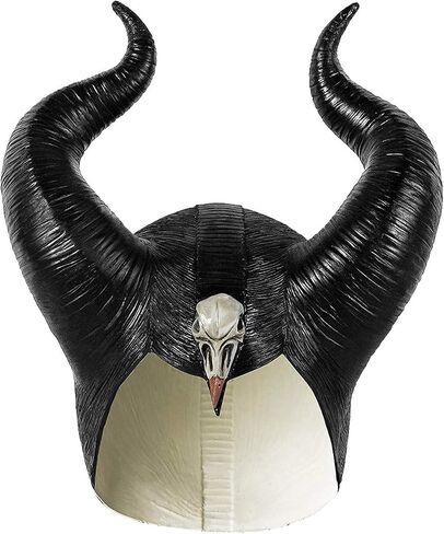 Maleficent Movie Cosplay mask Deluxe Black Horn Helmet Halloween in Saudi Arabia