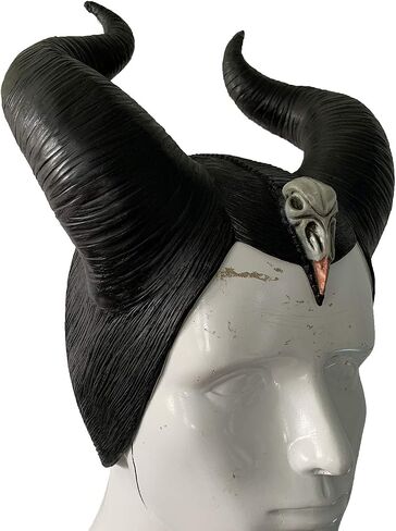 Maleficent Movie Cosplay mask Deluxe Black Horn Helmet Halloween in Saudi Arabia