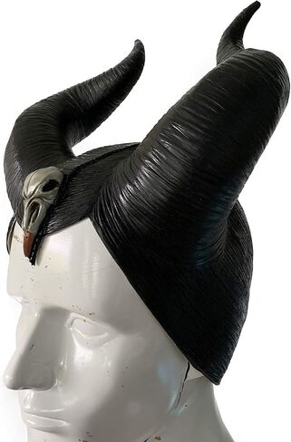 Maleficent Movie Cosplay mask Deluxe Black Horn Helmet Halloween in Saudi Arabia