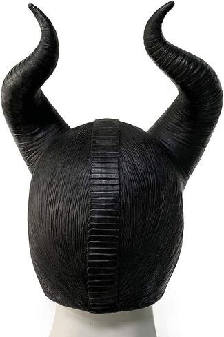 Maleficent Movie Cosplay mask Deluxe Black Horn Helmet Halloween in Saudi Arabia