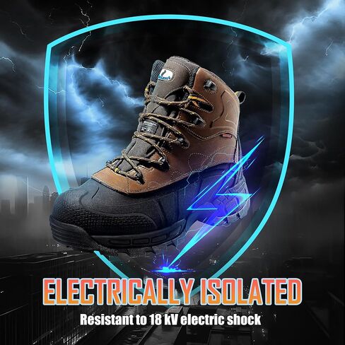 Steel Toe Shoes for Men Indestructible Puncture Proof Work Shoes Slip-Resistant Electrical Resistance Safety Shoe in Saudi Arabia