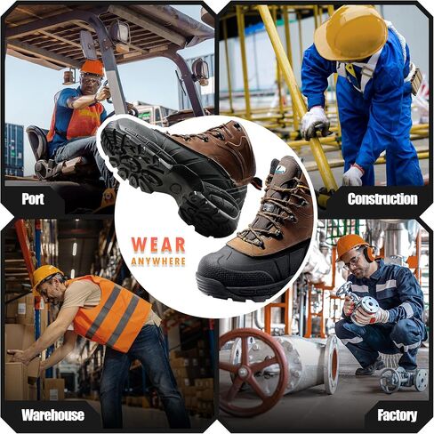 Steel Toe Shoes for Men Indestructible Puncture Proof Work Shoes Slip-Resistant Electrical Resistance Safety Shoe in Saudi Arabia