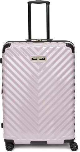 Karl Lagerfeld Paris Women's Suitcase Spinner Wheels Hardside, Lilac, One Size in Saudi Arabia