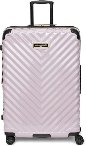 Karl Lagerfeld Paris Women's Suitcase Spinner Wheels Hardside, Lilac, One Size in Saudi Arabia