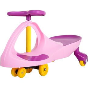 ليل' رايدر لعبة ركوب السيارة المتذبذبة - بدون بطاريات أو تروس أو دواسات - قابلة للف والدوران والانطلاق - ركوب في الهواء الطلق للاطفال من سن 3 سنوات فما فوق، M370049، كبير، زهري in Kuwait