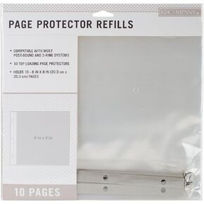 حزمة إعادة تعبئة حامي صفحة ألبوم القصاصات Post Bound من K&Company، متعددة الألوان in Kuwait