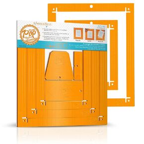 Kimberbell Orange Pop Quilting Rulers - Rectangle, Set of 6: Easy Attachment, Complete Step-by-Step Instructions, Perfect for Cutting Quilt Blocks, Flying Geese Ruler-2 Sizes & Tumbler Block Template