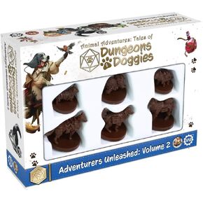 Steamforged Games Animal Adventures: Dungeons and Doggies Adventures Unleashed Roleplaying Miniatures 5E Compatible Volume 2 in Kuwait