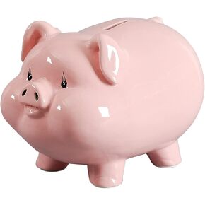 Ceramics Piggy Bank for Kids,Girls Piggy Bank for Adults,Piggy Bank for Boys,Alcancias De Dinero para Adultos Niños,Money Box for Cash Gift,Tip Jar,Coin Bank,Real Money Safe for Cash Saving… in Kuwait
